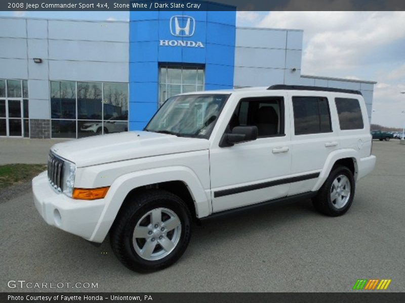 Stone White / Dark Slate Gray 2008 Jeep Commander Sport 4x4