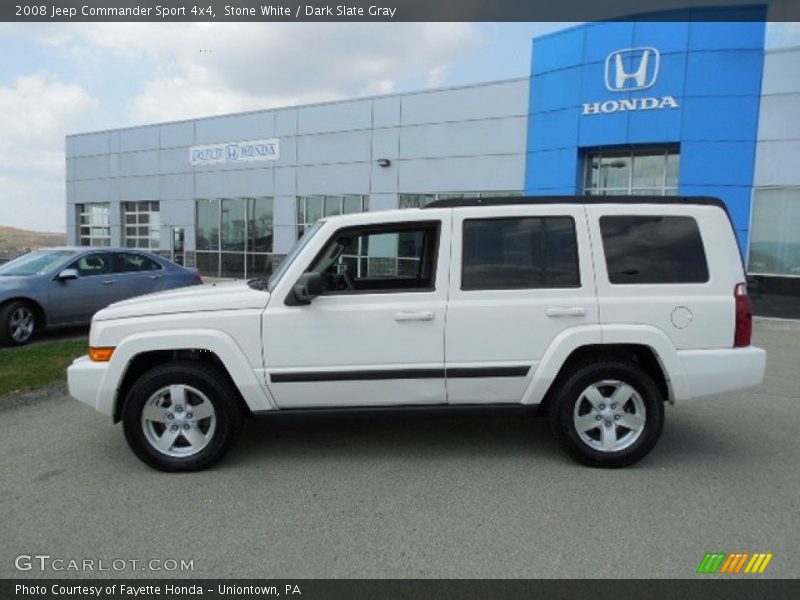 Stone White / Dark Slate Gray 2008 Jeep Commander Sport 4x4