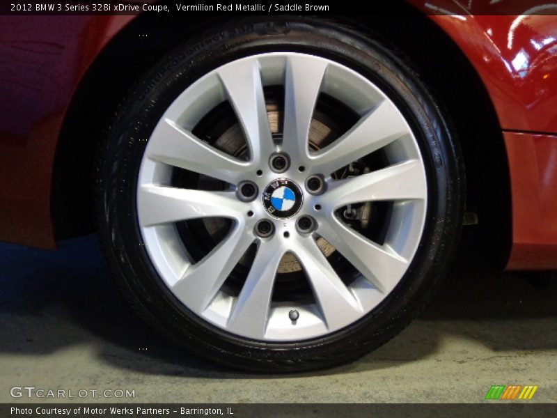 Vermilion Red Metallic / Saddle Brown 2012 BMW 3 Series 328i xDrive Coupe