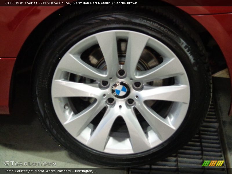 Vermilion Red Metallic / Saddle Brown 2012 BMW 3 Series 328i xDrive Coupe