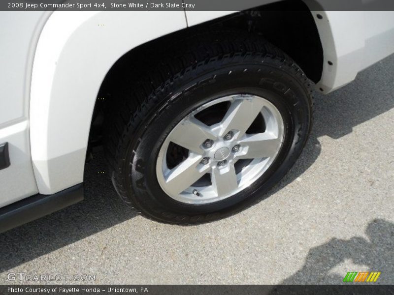 Stone White / Dark Slate Gray 2008 Jeep Commander Sport 4x4