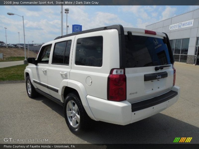 Stone White / Dark Slate Gray 2008 Jeep Commander Sport 4x4