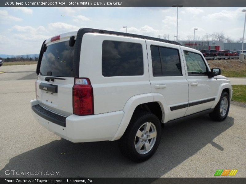 Stone White / Dark Slate Gray 2008 Jeep Commander Sport 4x4