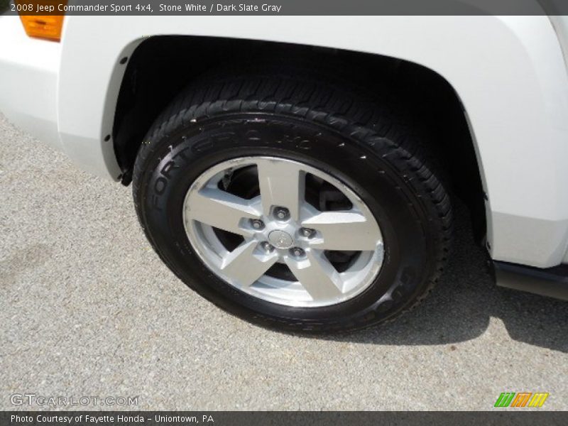 Stone White / Dark Slate Gray 2008 Jeep Commander Sport 4x4