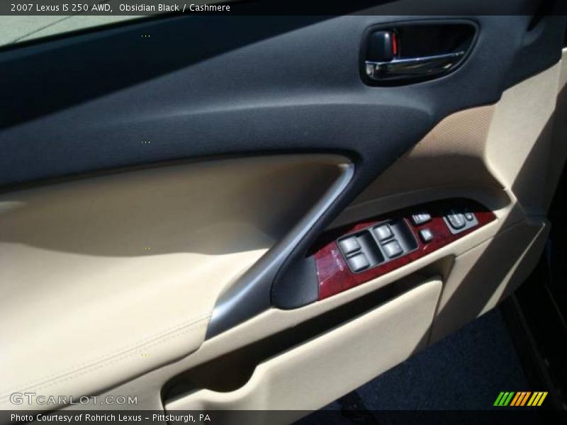 Obsidian Black / Cashmere 2007 Lexus IS 250 AWD