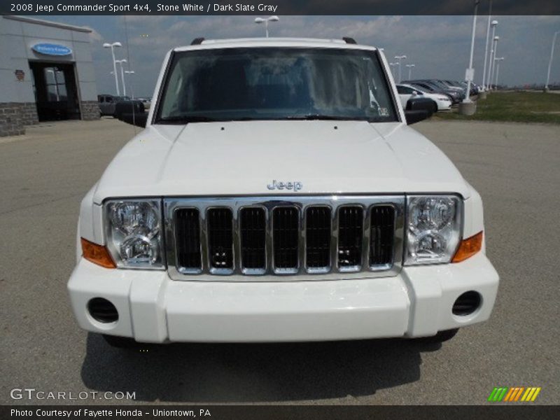 Stone White / Dark Slate Gray 2008 Jeep Commander Sport 4x4