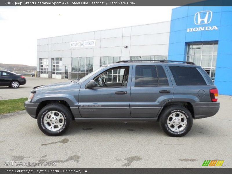 Steel Blue Pearlcoat / Dark Slate Gray 2002 Jeep Grand Cherokee Sport 4x4