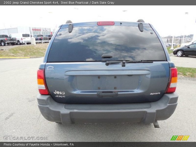 Steel Blue Pearlcoat / Dark Slate Gray 2002 Jeep Grand Cherokee Sport 4x4