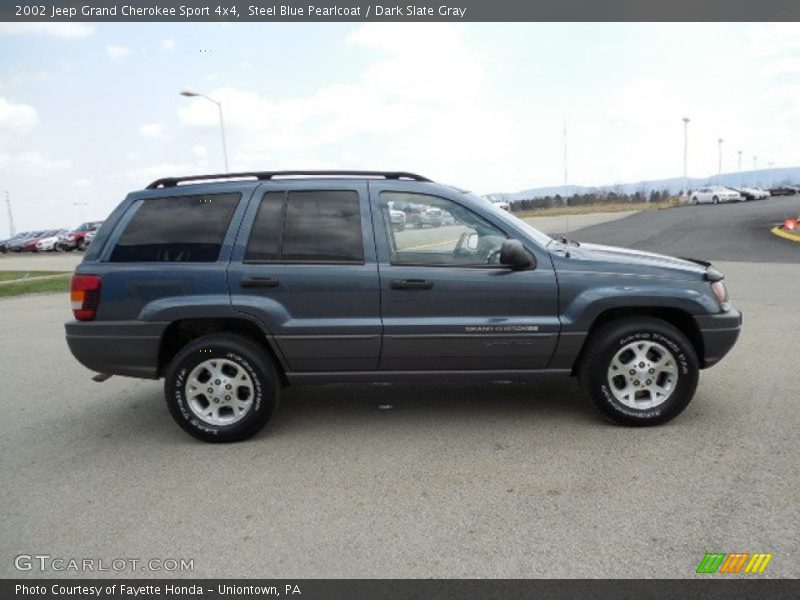 Steel Blue Pearlcoat / Dark Slate Gray 2002 Jeep Grand Cherokee Sport 4x4