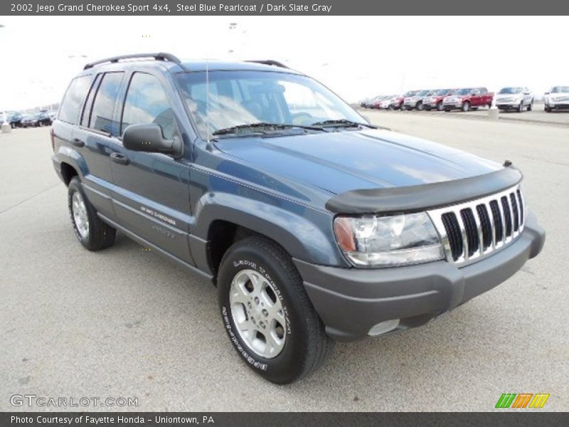 Steel Blue Pearlcoat / Dark Slate Gray 2002 Jeep Grand Cherokee Sport 4x4