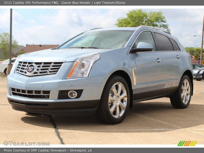 Glacier Blue Metallic / Light Titanium/Ebony 2013 Cadillac SRX Performance FWD