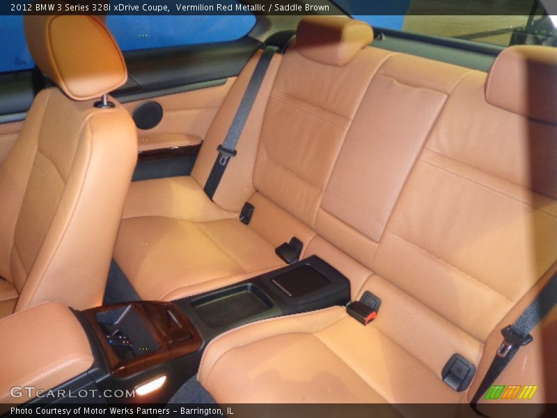 Vermilion Red Metallic / Saddle Brown 2012 BMW 3 Series 328i xDrive Coupe