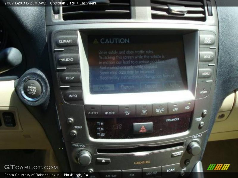 Obsidian Black / Cashmere 2007 Lexus IS 250 AWD