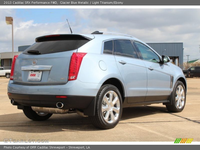 Glacier Blue Metallic / Light Titanium/Ebony 2013 Cadillac SRX Performance FWD