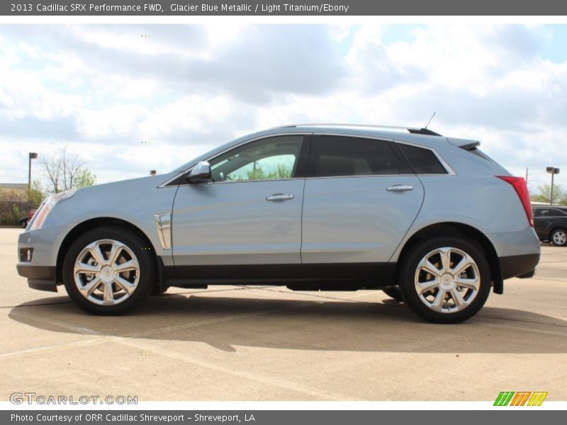 Glacier Blue Metallic / Light Titanium/Ebony 2013 Cadillac SRX Performance FWD