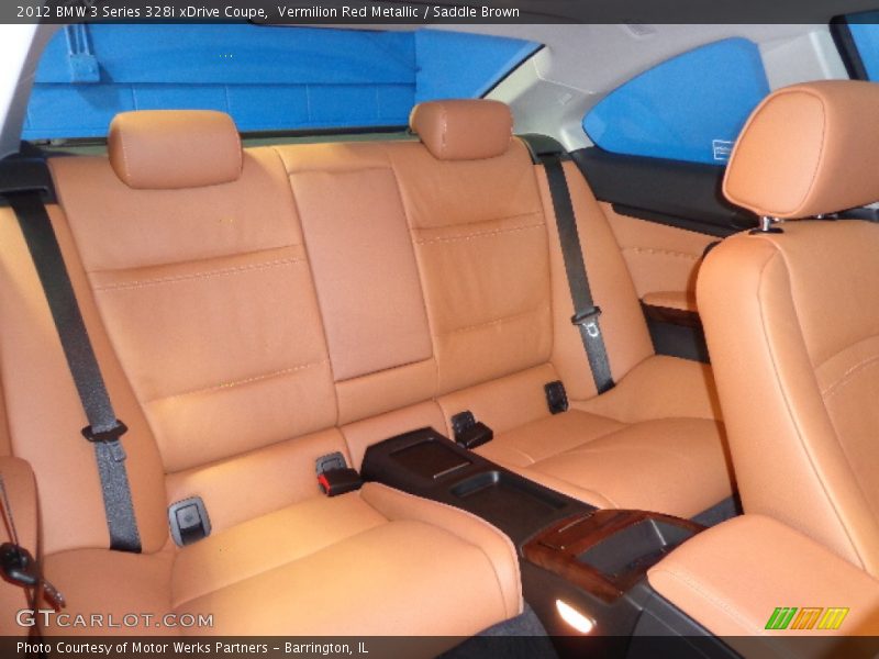 Vermilion Red Metallic / Saddle Brown 2012 BMW 3 Series 328i xDrive Coupe