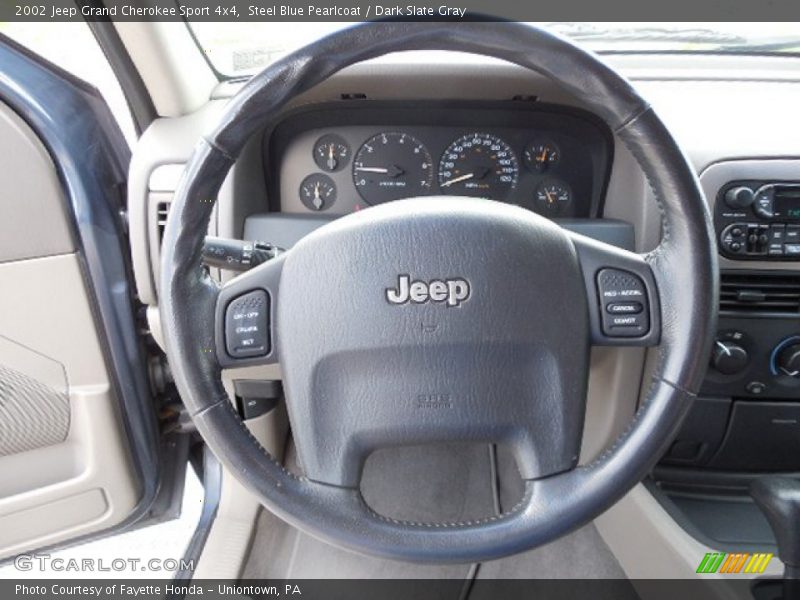 Steel Blue Pearlcoat / Dark Slate Gray 2002 Jeep Grand Cherokee Sport 4x4