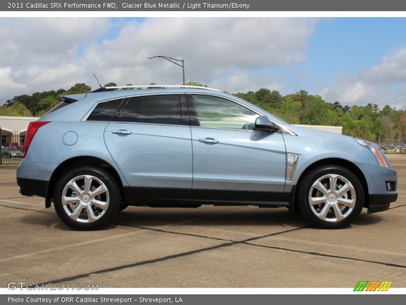 Glacier Blue Metallic / Light Titanium/Ebony 2013 Cadillac SRX Performance FWD