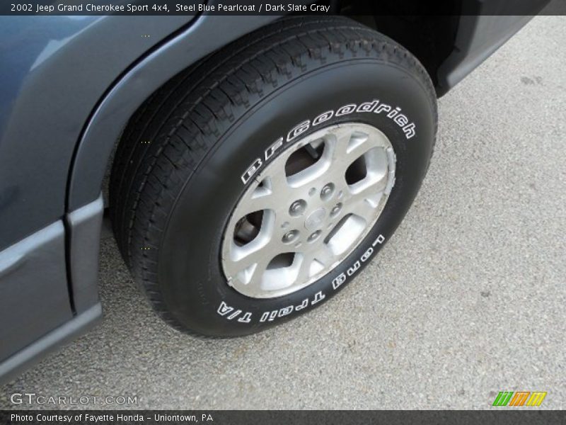 Steel Blue Pearlcoat / Dark Slate Gray 2002 Jeep Grand Cherokee Sport 4x4