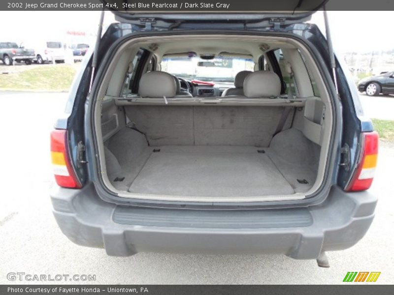 Steel Blue Pearlcoat / Dark Slate Gray 2002 Jeep Grand Cherokee Sport 4x4