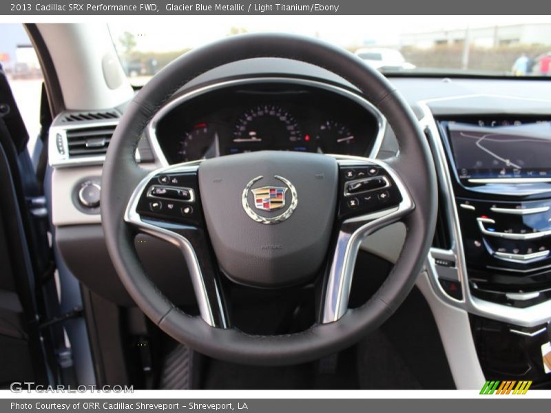 Glacier Blue Metallic / Light Titanium/Ebony 2013 Cadillac SRX Performance FWD