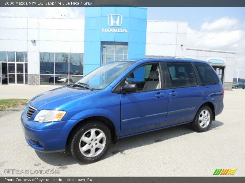 Sapphire Blue Mica / Gray 2000 Mazda MPV LX
