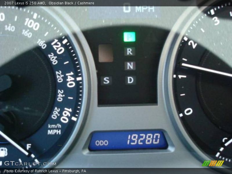 Obsidian Black / Cashmere 2007 Lexus IS 250 AWD