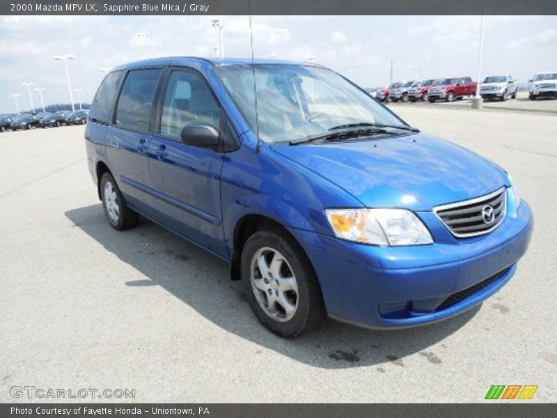 Sapphire Blue Mica / Gray 2000 Mazda MPV LX