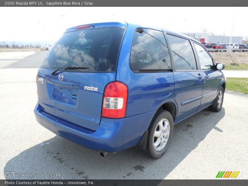 Sapphire Blue Mica / Gray 2000 Mazda MPV LX