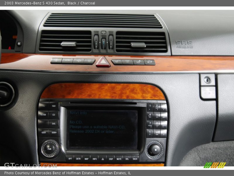 Controls of 2003 S 430 Sedan