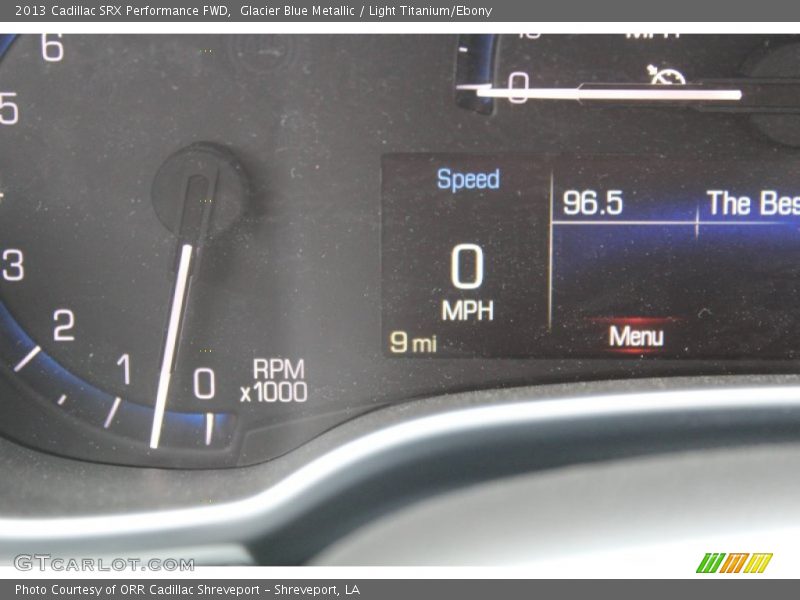 Glacier Blue Metallic / Light Titanium/Ebony 2013 Cadillac SRX Performance FWD