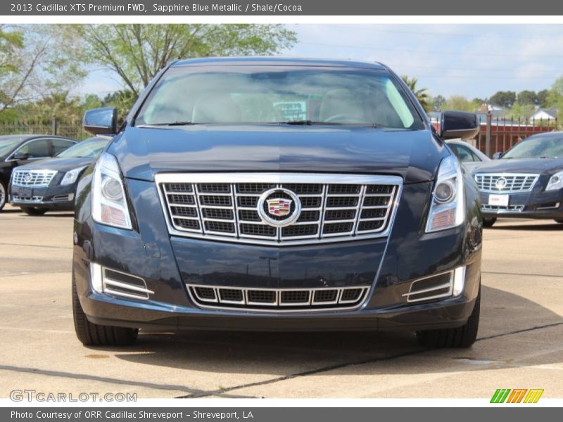 Sapphire Blue Metallic / Shale/Cocoa 2013 Cadillac XTS Premium FWD