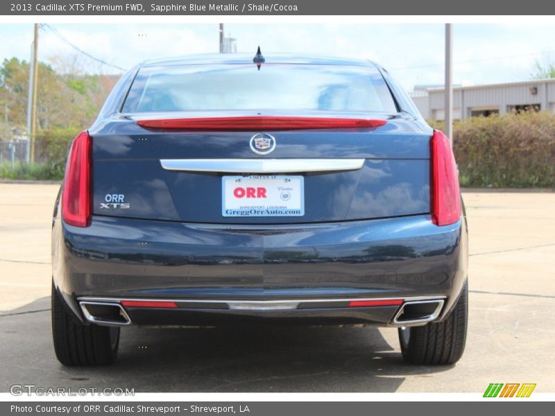 Sapphire Blue Metallic / Shale/Cocoa 2013 Cadillac XTS Premium FWD