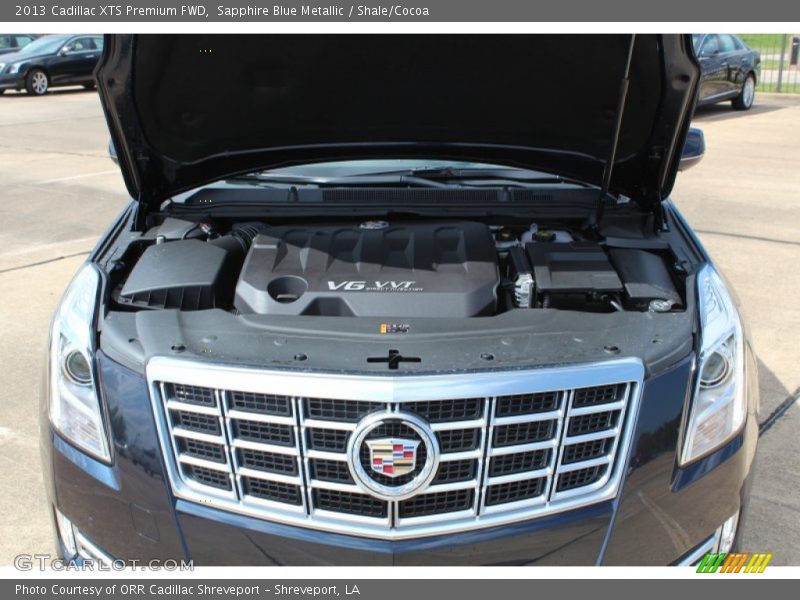 Sapphire Blue Metallic / Shale/Cocoa 2013 Cadillac XTS Premium FWD