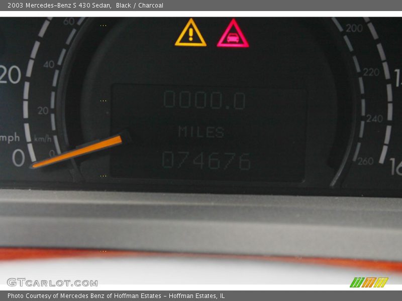 Black / Charcoal 2003 Mercedes-Benz S 430 Sedan