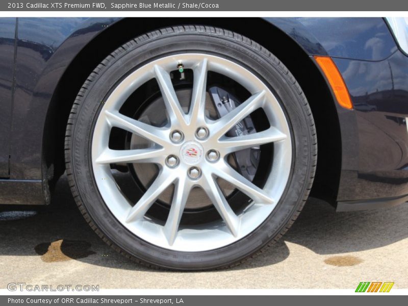 Sapphire Blue Metallic / Shale/Cocoa 2013 Cadillac XTS Premium FWD
