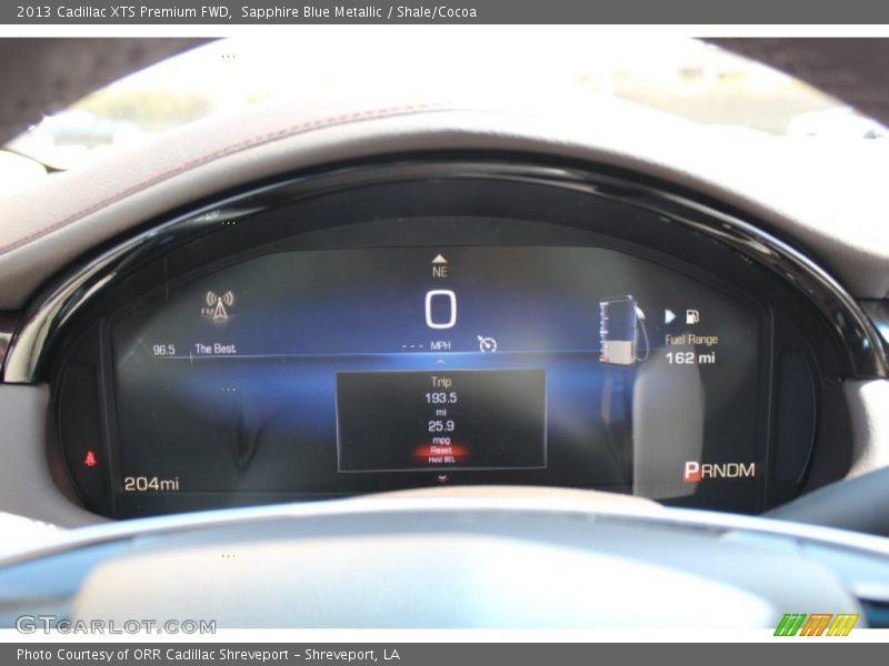 Sapphire Blue Metallic / Shale/Cocoa 2013 Cadillac XTS Premium FWD