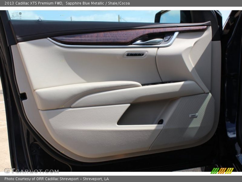 Sapphire Blue Metallic / Shale/Cocoa 2013 Cadillac XTS Premium FWD
