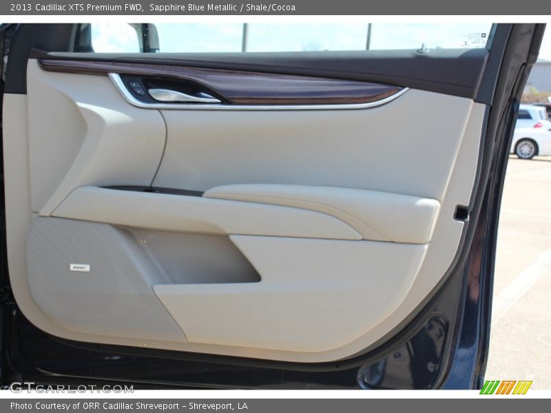 Sapphire Blue Metallic / Shale/Cocoa 2013 Cadillac XTS Premium FWD