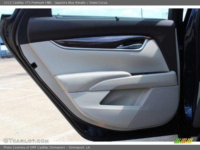 Sapphire Blue Metallic / Shale/Cocoa 2013 Cadillac XTS Premium FWD
