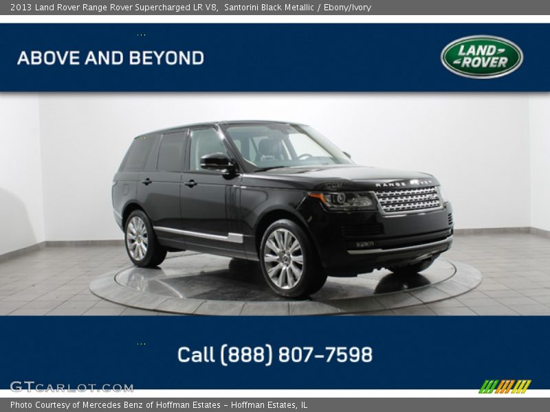 Santorini Black Metallic / Ebony/Ivory 2013 Land Rover Range Rover Supercharged LR V8
