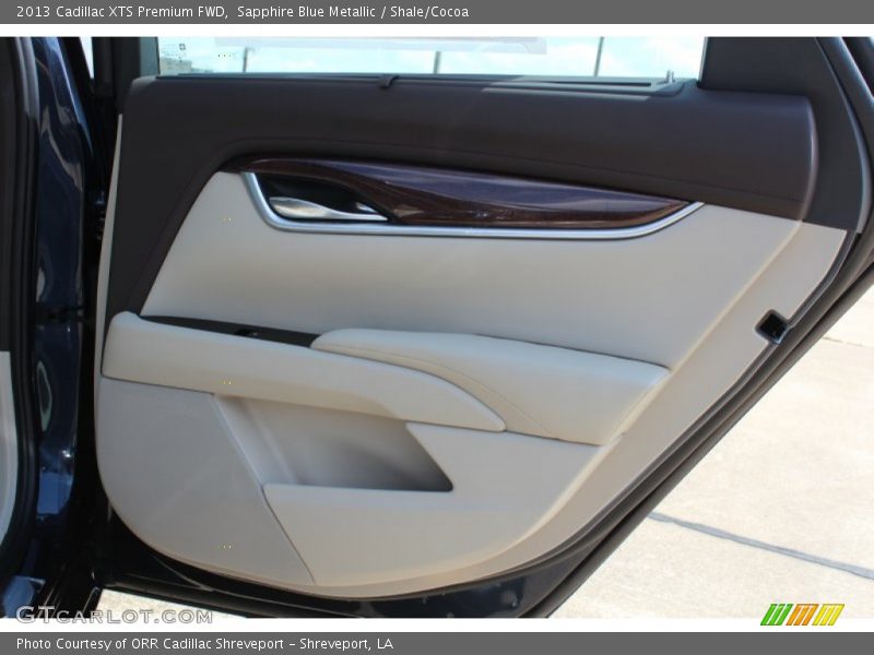 Sapphire Blue Metallic / Shale/Cocoa 2013 Cadillac XTS Premium FWD