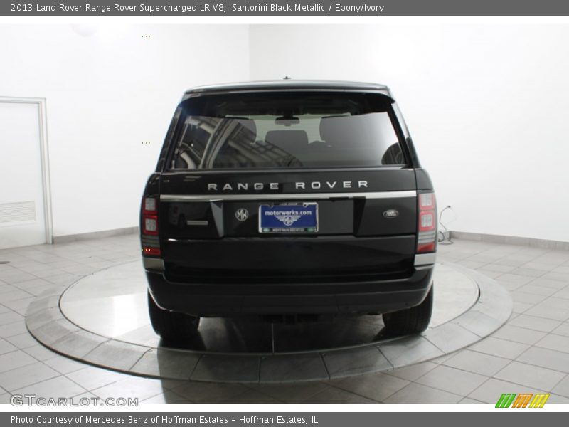 Santorini Black Metallic / Ebony/Ivory 2013 Land Rover Range Rover Supercharged LR V8