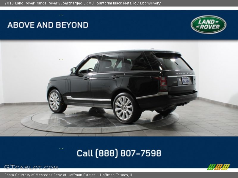 Santorini Black Metallic / Ebony/Ivory 2013 Land Rover Range Rover Supercharged LR V8