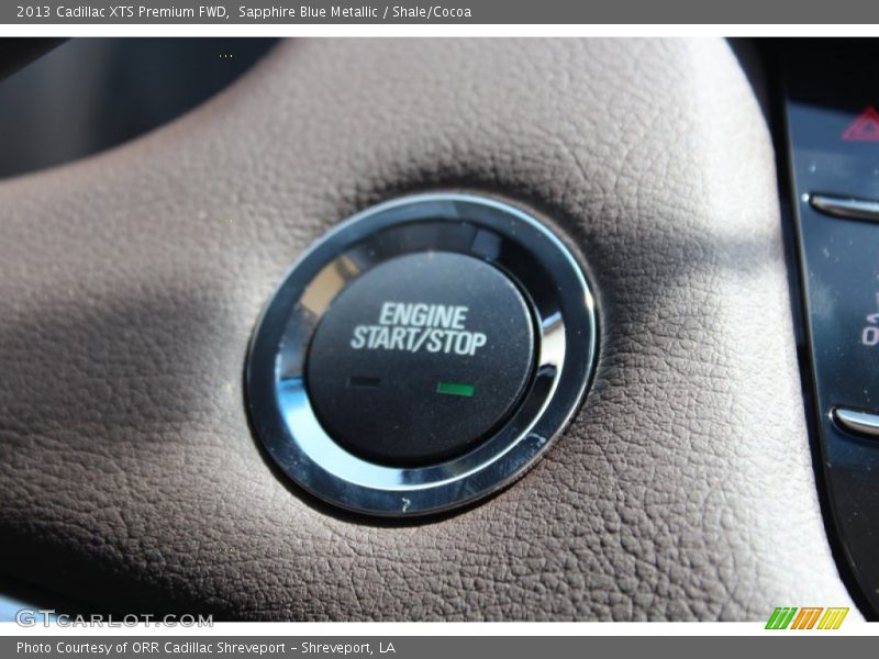 Sapphire Blue Metallic / Shale/Cocoa 2013 Cadillac XTS Premium FWD