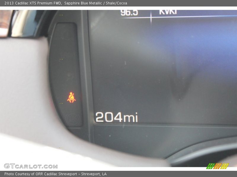 Sapphire Blue Metallic / Shale/Cocoa 2013 Cadillac XTS Premium FWD