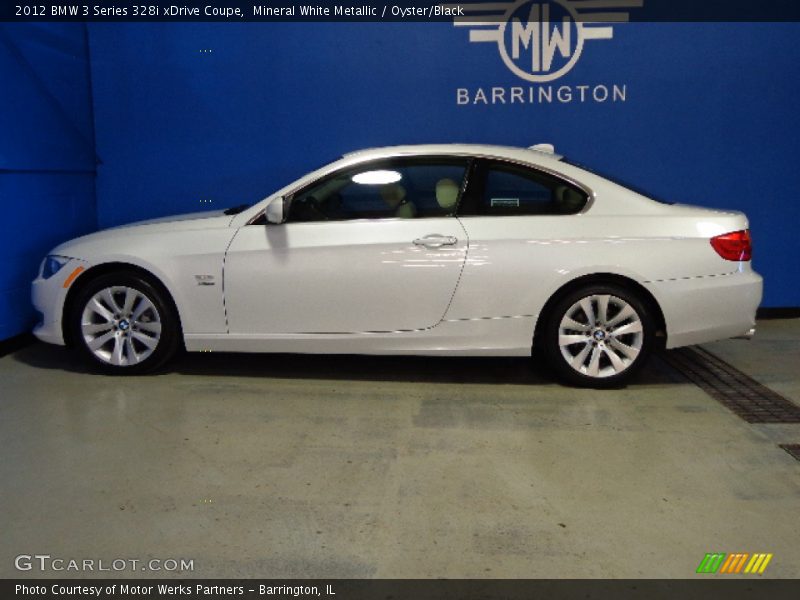 Mineral White Metallic / Oyster/Black 2012 BMW 3 Series 328i xDrive Coupe