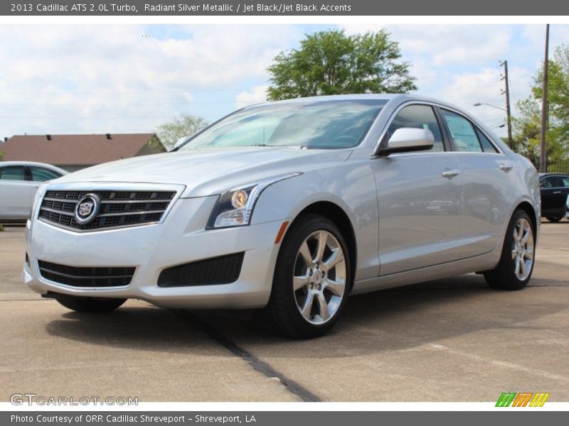 Radiant Silver Metallic / Jet Black/Jet Black Accents 2013 Cadillac ATS 2.0L Turbo