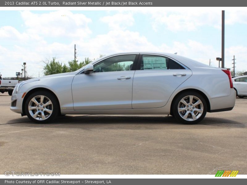 Radiant Silver Metallic / Jet Black/Jet Black Accents 2013 Cadillac ATS 2.0L Turbo