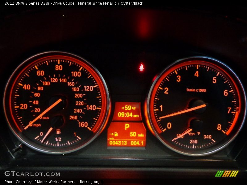 Mineral White Metallic / Oyster/Black 2012 BMW 3 Series 328i xDrive Coupe